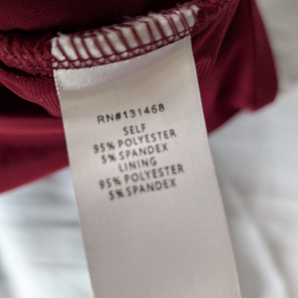 Vici Ruched Burgundy Midi Dress - Picture 11 of 11